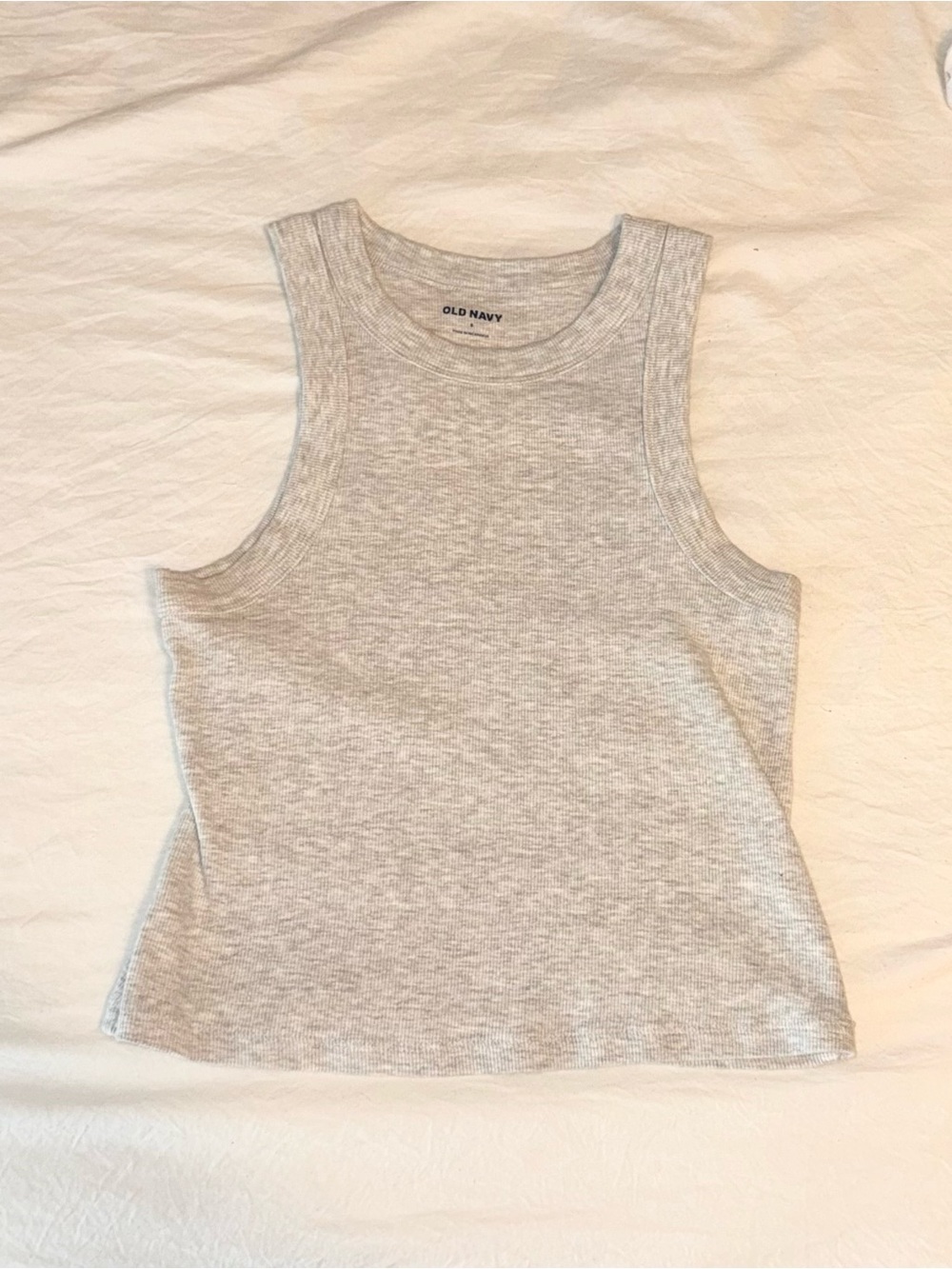 Old Navy Heather Gray Ribbed Tank Top